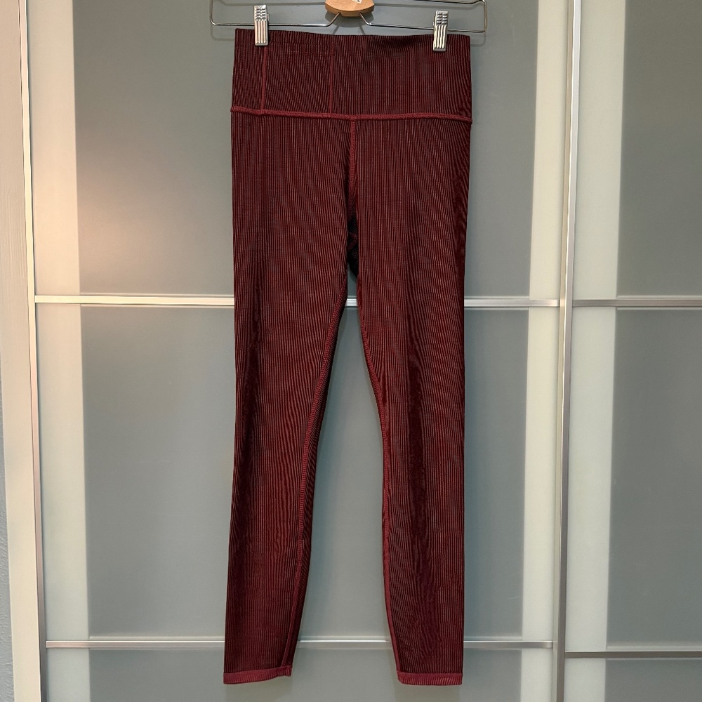 Vuori Ribbed Leggings, Size XS